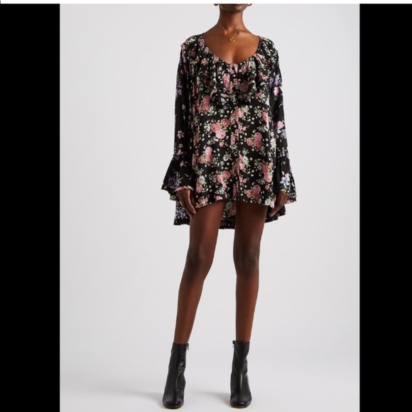 Free People Loretta Printed Floral Tunic Top - Picture 5 of 16